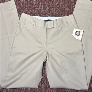 Anne Klein suit  khaki boot cut cotton suit trousers designer workwear women’s 0